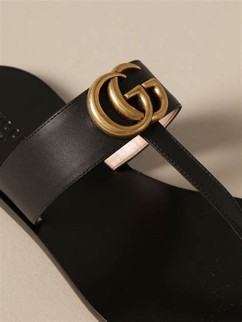 gucci thong flat sandals|Gucci Flat Sandals for Women .